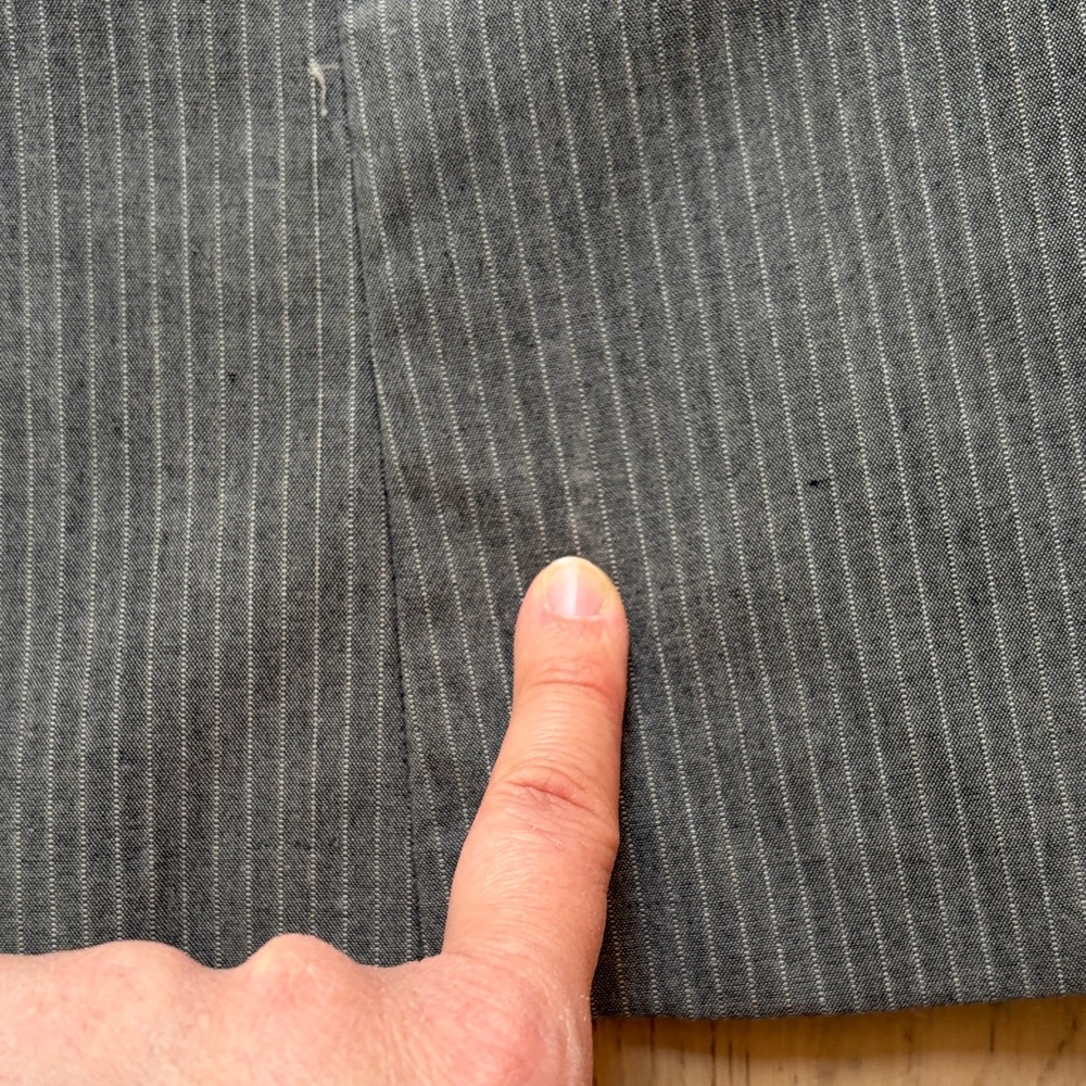 H&M Dark Gray Pinstripe Pencil Skirt - Picture 7 of 8